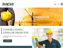 Tablet Screenshot of comerciozapa.com.br